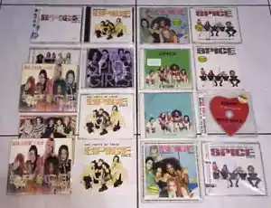 Spice Girls 1996~1997 Spice Taiwan OBI Box Promo CD Album x 15 / with Postcards - Foto 1 di 12