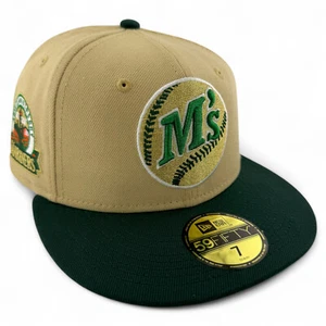 Cappello aderente New Era Seattle Mariners M's MLB Vegas Strip 30° anniversario 59FIFTY - Foto 1 di 7