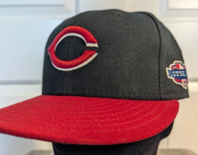 Cincinnati Reds Hat 2012 Postseason 7 1/4 New Era Fitted Cap Authentic 59/Fifty - Image 1 of 4