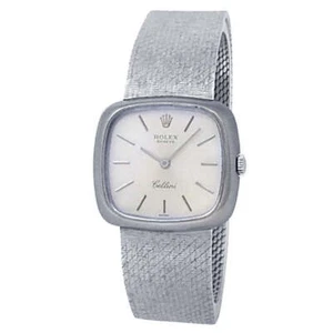 Rolex Cellini 18k White Gold Manual Silver Ladies Watch - Picture 1 of 6