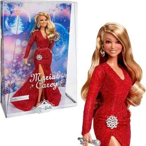 MARIAH CAREY Sammlerstück Rockstar Promi Barbie Puppe mit rotem Kleid NEU NEU IM KARTON NEUWERTIG - Bild 1 von 9