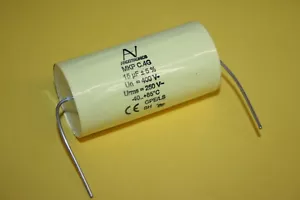 15uF 400V POLYPROPYLENFOLIE MKP ARCOTRONISCHER KONDENSATOR BI POLAR fd2h24 - Bild 1 von 1