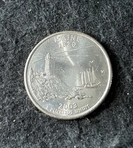 2003 D Maine State Quarter Circulated Free Shipping - Picture 1 of 2