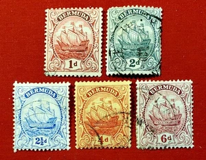 {BRITISH-BERMUDAS-SHIPS/ SCOTT #42-4, 46-7/JUEGO USADO/ EN MUY BUEN ESTADO/ CV $47.00/epictronic/JC} - Imagen 1 de 2