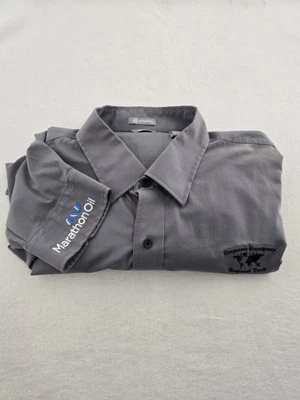 Jockey Dark gray Cotton Long Sleeve Button Shirt. Em Response Team.  Mens Sz 3X - Image 1 of 4