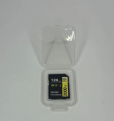 Lexar Professional SDXC Memory Card 2000x 128GB Class 10 UHSII - Image 1 of 2