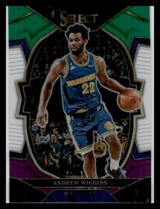 2022 Panini Select #10 Andrew Wiggins Green/White/Purple Prizm NM - Picture 1 of 2