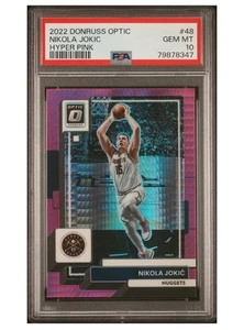 2022-23 PANINI DONRUSS OPTIC HYPER PINK #48 NIKOLA JOKIC PSA 10 POP 3 - Picture 1 of 3
