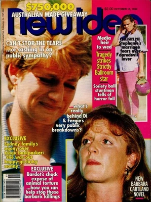 New Idea - October 31, 1992 - Princess Diana, Harrison Ford, Bardot + Oxenberg - Image 1 of 3
