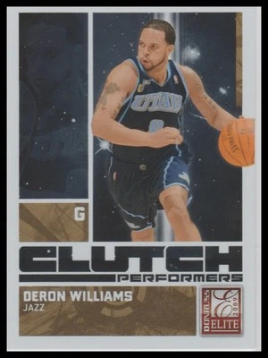 2009-10 Donruss Elite #8 Deron Williams Clutch Performers Gold #/100 — 第 1/2 张图片