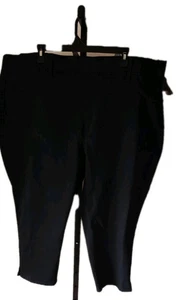 NWT Terra & Sky Pull On Jegging Capri Womens Plus Sz 3X (24W-26W) Black - Picture 1 of 5