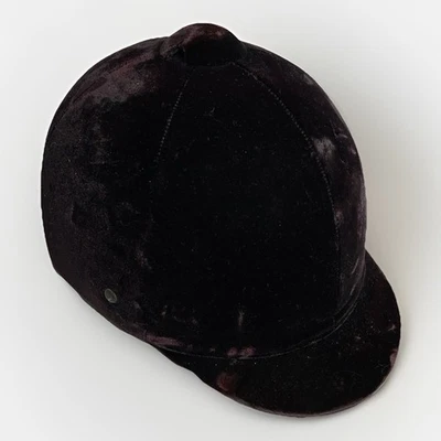 Casco de equitación de terciopelo Equi-Royal vintage caballo ecuestre púrpura talla 7/57 Foto 1 de 4