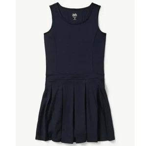 Justice Girls Uniform Ponte Knit Jumper, Size Large (12/14) Navy blue - Picture 1 of 10