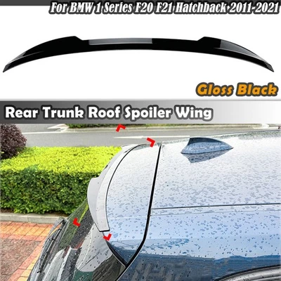 For BMW 1 Series F20 F21 118i 120i M135i 2011-20 Rear Trunk Spoiler Wing BLK 1PC - Image 1 of 4