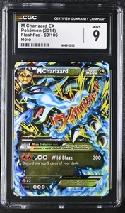CGC 9 MINT M Charizard EX 2014 Flashfire 69/106 Holo Pokemon Card - Picture 1 of 2