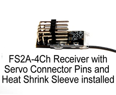 FS2A-4CH 2A Mini Rx 4 Ch pasadores inversos + telemetría para Flysky i6, i6X, i6S, GT5 Tx Foto 1 de 4