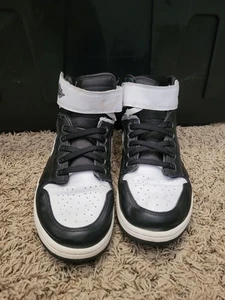 Nike Air Jordan 1 Hi Flyease GS Sz 12.5 Black White DC7986-011 - Picture 1 of 6