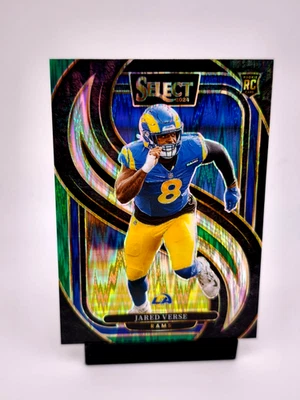 Jared Verse RC BLACK & GREEN SHOCK 2024 Panini Select NFL Los Angeles Rams  - Image 1 of 2