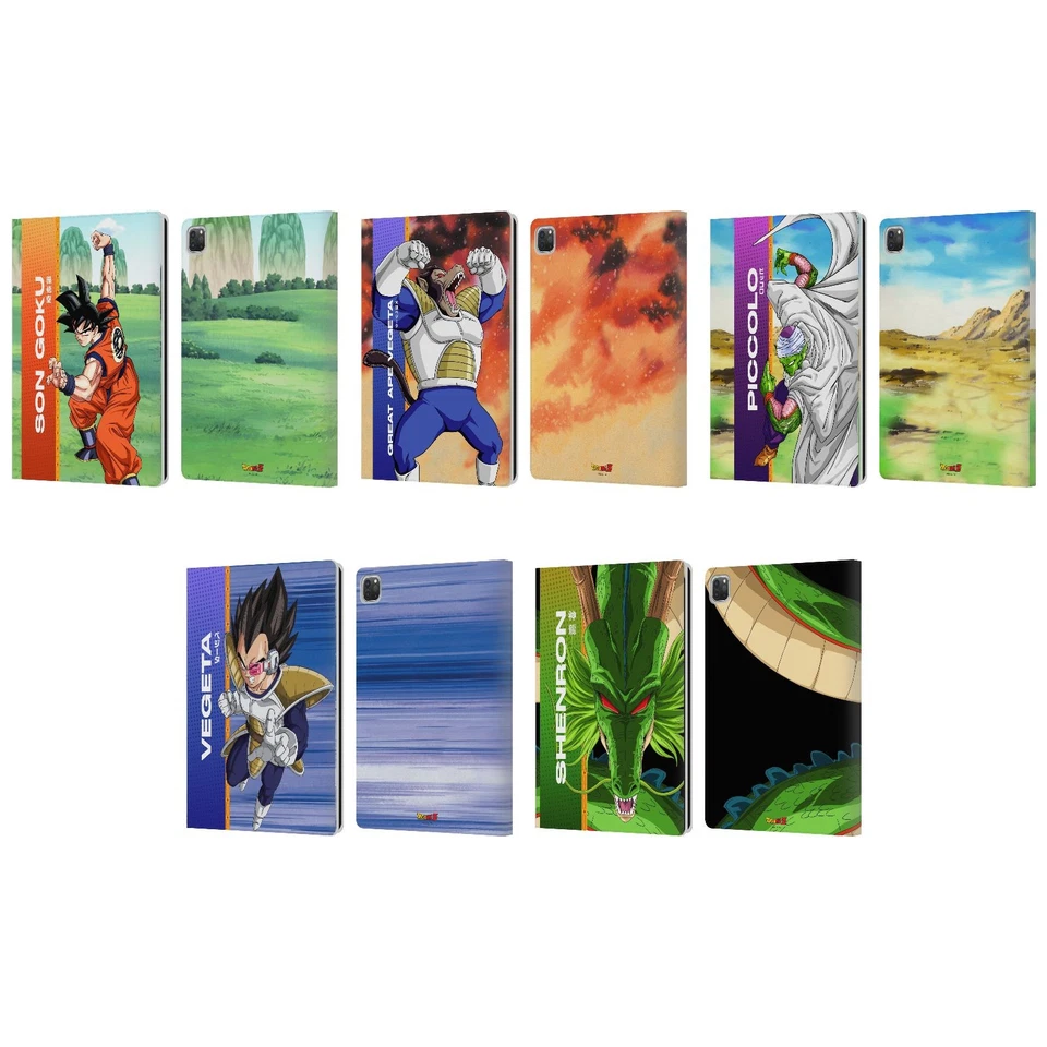 OFFICIAL DRAGON BALL Z SAIYAN ARC CHARACTERS LEATHER BOOK CASE FOR APPLE iPAD - Image 1 of 4