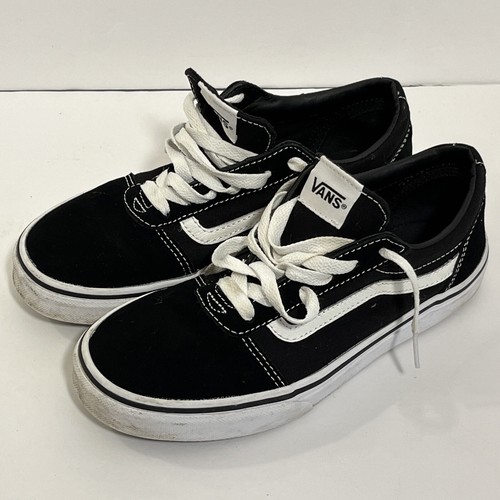 VANS WARD TELA BASSA SCAMOSCIATA NERO BIANCO TAGLIA 5 GIOVANE ottime condizioni