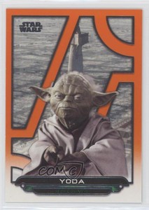 2018 Topps Star Wars Galactic Files Reborn Orange Yoda #TPM-27 00od