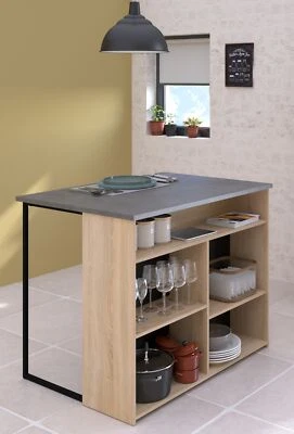 Parisot Fumay 12 Küchentheke Theke Insel Eiche Beton - Bild 1 von 4