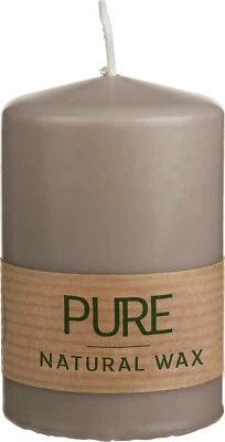 WENZEL PURE NATURAL WAX Kerze Naturkerze Biokerze Ökokerze 130 mm / 13 cm Ø70 mm - Bild 1 von 3