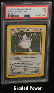 Pokemon Set Base 2 Wigglytuff PSA 5 Holo (1623) 19/130 - Foto 1 di 1