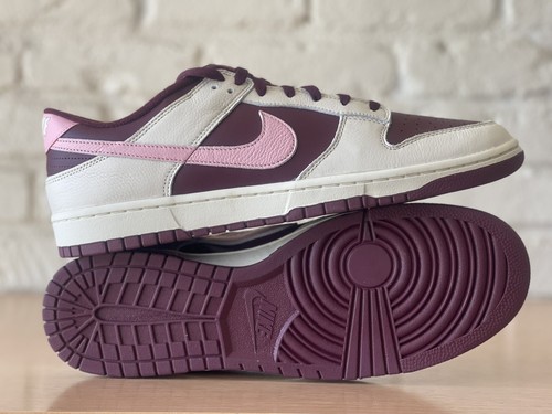 YEEZY Nike Dunk Low Retro PRM San Valentino rosa avorio pallido uomo 10 casual DR9705 100