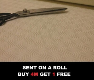 Cream Table Desk Protector Felt Backing Heat Resistant Tablecloth Fabric ROLLED - Picture 1 of 1