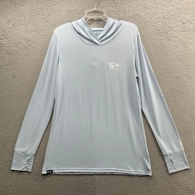 Pesca Pelágica Manga Larga Con Capucha Ligero Azul Aquatek Mujeres Adultos Talla XL Foto 1 de 4