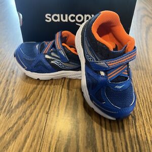 Saucony Boys Baby Ride Blue Orange Sneakers Shoes Size Baby Toddler 4.5M