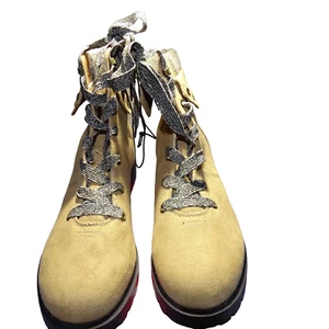 Jelly POP Tania Natural Suede Hiking Boots Casual Boots Women's Size 11 M - New - Picture 1 of 6