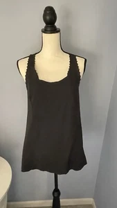 Lululemon Run a Marathon Laser Cut Racer Back Tank top in Black Size 10 - Picture 1 of 4