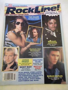 Michael Jackson, Judas Priest, Duran Duran - 16 Magazine Rockline 1984 - Picture 1 of 14