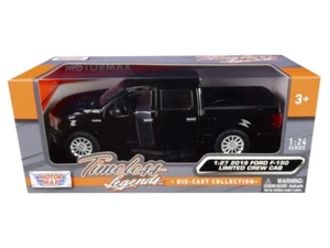 1/24 - 1/27 MotorMax 2019 Ford F-150 Limited Crew Cab Pickup Diecast Black 79364 - Picture 1 of 1