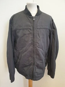 GIACCA HARRINGTON BOMBER O320 UOMO JEFF BANKS FULL ZIP SENZA COLLETTO UK L EU 52 - Foto 1 di 4
