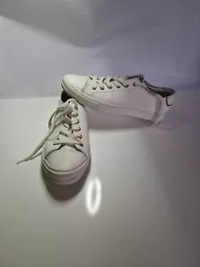 Next White Pumps Plimsolls Trainers UK 6.5 Eu 40 Vgc - Picture 1 of 8