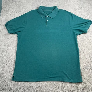 Harbor Bay Polo Shirt Mens 3XLT HB Green Short Sleeve Casual Cotton Polly - Picture 1 of 7