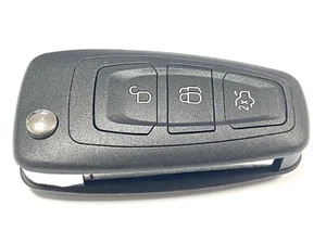 RFC 3 botones carcasa llave abatible para Ford Focus MK3 2011 - 2018 llavero remoto - Imagen 1 de 4