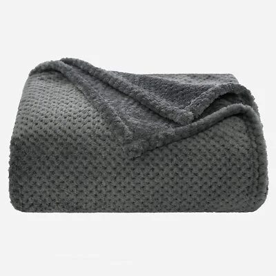 Kuscheldecke Granulat Fleecedecke Flanell Decke Weich Flauschig Einfarbig Woh... - Bild 1 von 4