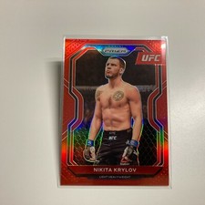 Nikita Krylov 2021 Panini Prizm UFC Red Refractor Card 244/275 #49