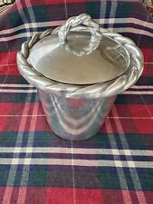 Brillante Mariposa 7" x  8” Aluminum Ice Bucket with Lid and Cover 1999