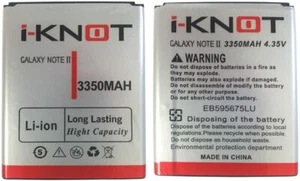 Batería Genuina I-knot Alta Capacidad 3350 mAh 4.35V Para Samsung Galaxy NOTE 2 - Imagen 1 de 1