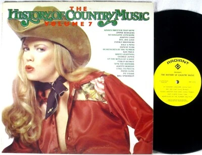 RADIANT 1981 History of Country Music Volume 7 JOHNNY CASH Patsy Cline RRC-1019 - Image 1 of 2