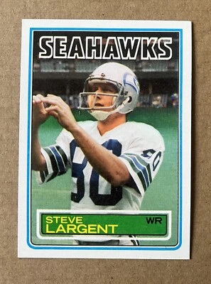 1983 Topps #389 Steve Largent Seattle Seahawks - Image 1 of 2
