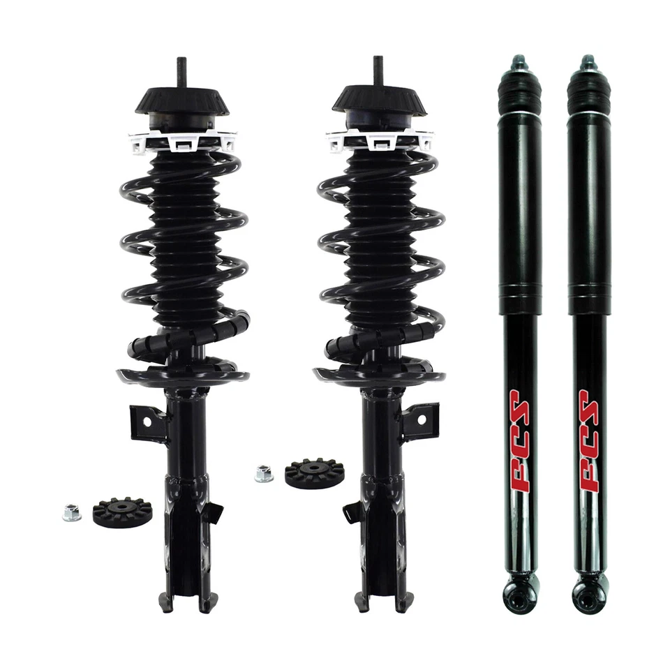 FCS Front Suspension Struts Rear Shock Absorbers Kit For Honda Fit FWD Hatchback - Image 1 of 1