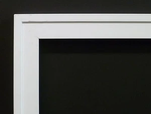 24x18 or 18x24 Modern Smooth White Wood Picture Painting Art Frame - Afbeelding 1 van 7