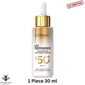 L'OREAL Paris UV Defender Sun-Repair Invisible Serum Reduce Dark Spot 30ml X 1 - Picture 1 of 12