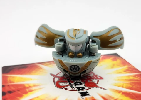 Bakugan Monarus Gray Haos B2 590G Battle Brawlers - Worn Colors - FK Cover